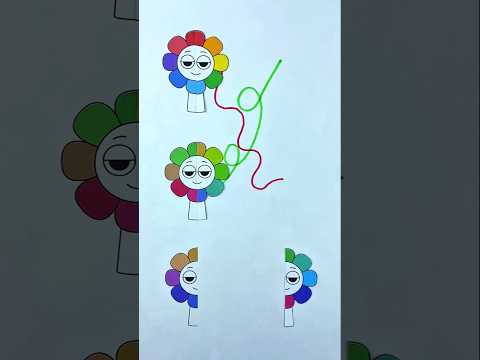Sprunki Dandy Phase 4 Wonderful Line Matching Puzzle 🧩#trending #sprunki