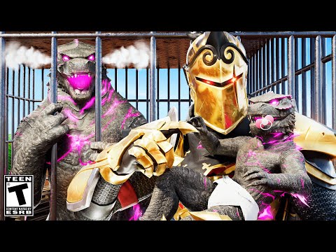 Baby Godzilla gets TAKEN by the KNIGHT CONQUEROR.. Fortnite