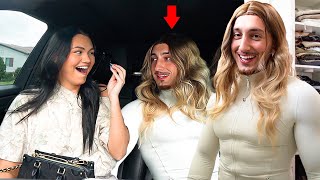 DRESSING UP LIKE MY WIFES "BESTIE" TO GET HER REACTION!! *SASSYYYY*