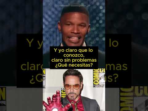 IRON-MAN #robertdowneyjr #jamiefoxx #marvel #shorts #hollywoodactor #cine #hollywood #ironman