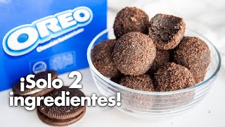 Trufas de OREO con 2 INGREDIENTES 💙 | Postre de Oreo Fácil y Rápido | Postres Sin Horno