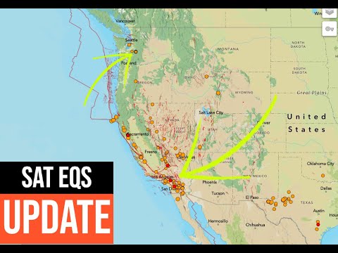 Southern California EQ activity. MT Rainier swarm over 500 EQS. Solar flare uptick. SAT update