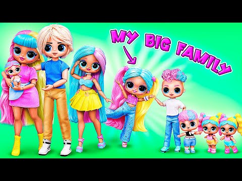 Uma Grande Família LOL: Meninas e Meninos Crescendo Juntos! Faça Você Mesmo para Bonecas