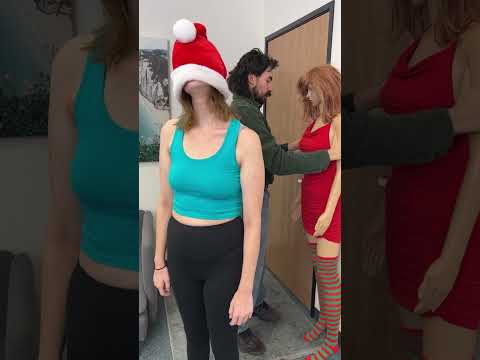 Mannequin holiday playtime leaves girlfriend amazed! #shorts