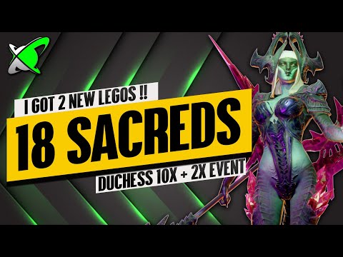 OPENING ALL MY SACREDS GOT ME 2 LEGOS!! | 10X + 2X Duchess Event Highlights | RAID: Shadow Legends