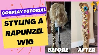 Rapunzel wig TUTORIAL - Make it for under $60!!
