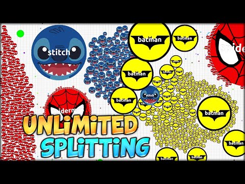 INSANE AGARIO WORLD RECORD SPLITTING - UNLIMITED SPLITTING TO 1000+ PIECES (AGAR.IO #52)