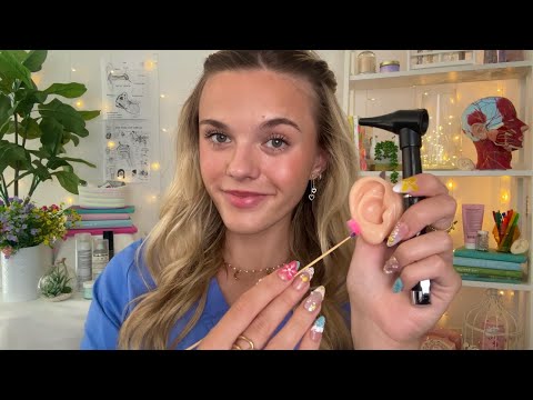 ASMR Ear Doctor Exam & Cleaning Roleplay👂🏼🩺🩵