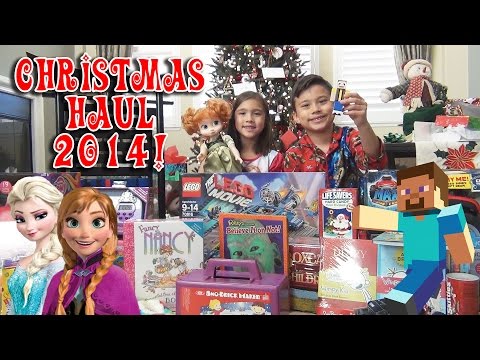 CHRISTMAS HAUL 2014!!! Minecraft, Frozen, LEGO, My Little Pony! What We Got For Christmas!