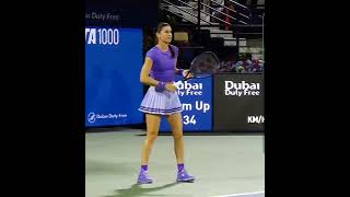Sorana Cirstea practica. Previas. R3. Dubai open series 2026