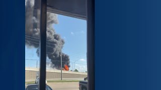 Massive Fuel Tanker Crash Causes Explosion; Firefighter Hospitalized