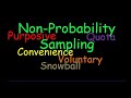 Sampling Methods and Their Characteristics