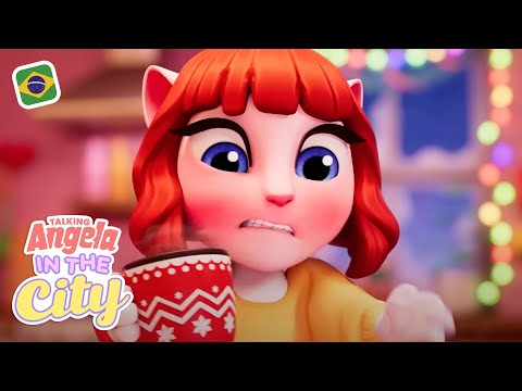 O Chocolate Quente da Angela! ❤️☕️ Talking Angela: na Cidade (Especial de Fim de Ano)