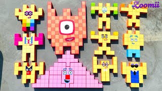Looking for Mini Numberblocks 100! space NEW ASMR   Numberblocks Satisfying Video #10