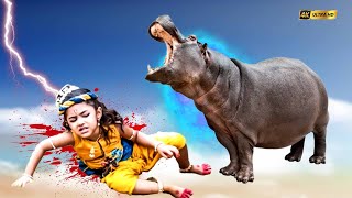 जंगली दरियाई घोड़े ने बाल कृष्ण को किया घायल | Yashomati Maiyaa Ke Nandlala | ‪#श्रीकृष्णलीला #radha