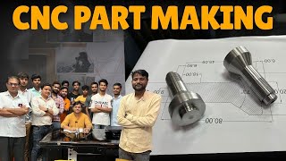 Part Made On Cnc Machine On Cnc Basic Cad Cam By Santosh Yadav Sir| machine | manual