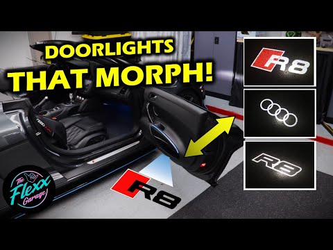 Installing DYNAMIC Dual Logo Audi R8 door lights!!!
