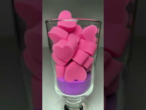 Very Satisfying and Relaxing Kinetic Sand ASMR, drop and squish