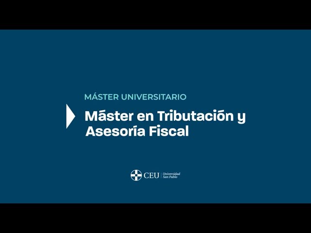 Máster en Tributación y Asesoría Fiscal