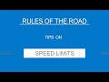 Navigating Speed Limits for Safer Driving