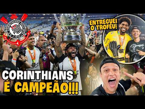 CORINTHIANS TETRACAMPEÃO DA COPA DO BRASIL E EU ENTREGUEI O TROFÉU! Corinthians x Vasco