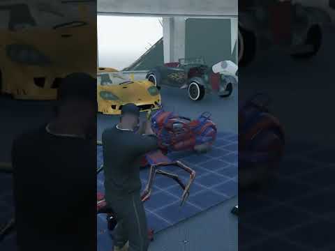 SPIDERMAN VS FRANKLIN IN GTA5! #shorts #gta5
