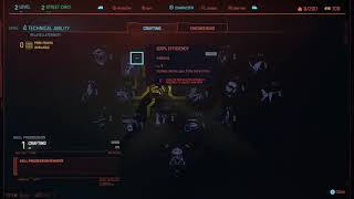 Unlocking New Crafting Perks I Cyberpunk 2077