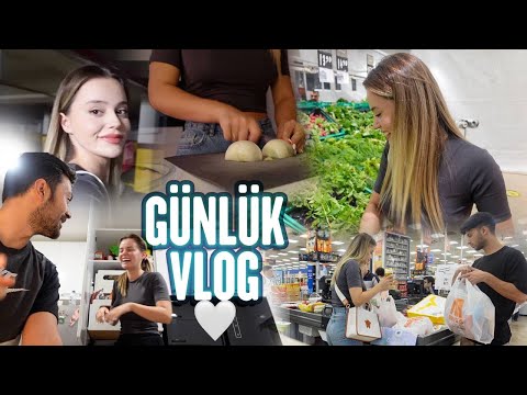 Market alışverişi VLOG✅ Buzdolabı Düzeni, Yemek, Volkanla Abur Cubur Kavgamız😂