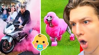 Watching THE WORST Gender Reveal FAILS w/ My Girlfriend (Funny)
