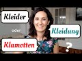 Understanding German Clothing Terms