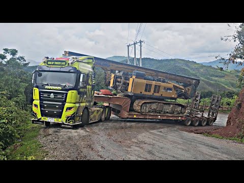 ນຳສົ່ງລົດເຈາະ XCMG XR220D ຈາກຊຳເຫນືອໄປອຸດົມໄຊ ชำเหนือไปอุดมไช