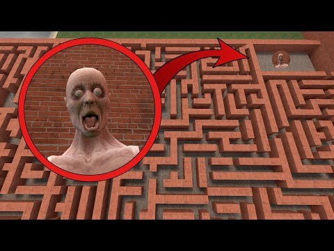 What is SCP-096 doing in the maze of Garry's Mod?