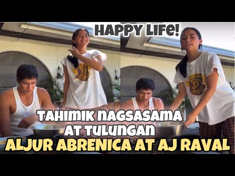 Aljur Abrenica at Aj Raval tahimik na nagsasama sa iisang bahay at nagtutulong ng gawain | HappyLife