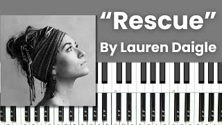 Rescue - Piano Tutorial and Chords - Lauren Daigle