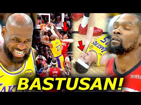 LeBron James dagger DUNK parang hindi 41 year old si LBJ, knockout si Reaves sa ginawa ni KD!