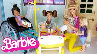 Toddler Doll Hospital Sleepover! - Family Doll Get Well Story
