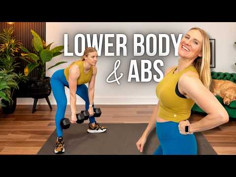 30 min. Lower Body & Abs Supersets Strength Training