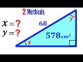Trigonometry and Area Calculations