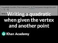 Understanding Quadratic Functions in Vertex Form