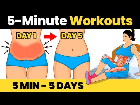 5 MINUTES FUN - QUICK BELLY WORKOUT - Do This For 5 Days & See What Happens 🔥