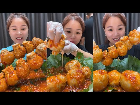 먹방 SPICY FAMILY MUKBANG 🌶️ | Sheep Brains Collection | Chewy Mukbang chinese foods