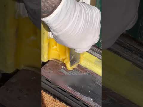Técnica para reparar la madera de afuera en tu casa 😲🏡 #construction #tips #usa #mexico