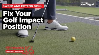 Fix Your Golf Impact Position | Sweep and Extend Drill for More Power & Control