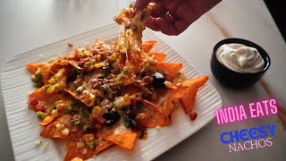 Cheesy Vegetable Nachos Recipe  | Loaded Nachos | Nachos With Sour Cream