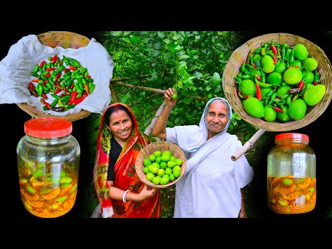 গ্রাম্য পদ্ধতিতে গাছের টাটকা পাতি লেবুর আচার | Lemon Pickle recipe | Tok Jhal Lebur Achar recipe