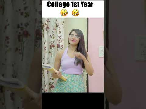 College 1st Year 😂😂 | Deep Kaur | #funny #shorts #comedy #college #girls
