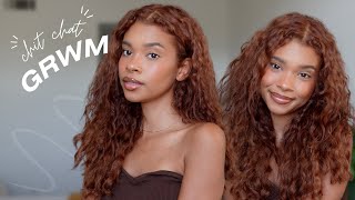 "becoming her" is hard!!! / chitchat grwm - getting older, imposter syndrome, finding yourself