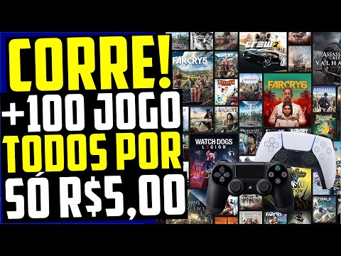 C0RRE! +100 JOGOS TUDO Por SÓ R$ 5 REAIS no PS4, PS5 AGORA!