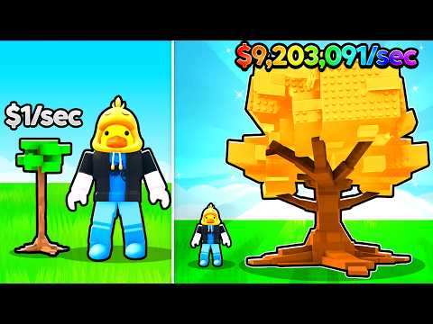 Growing The TALLEST Tree to SELL in Roblox...