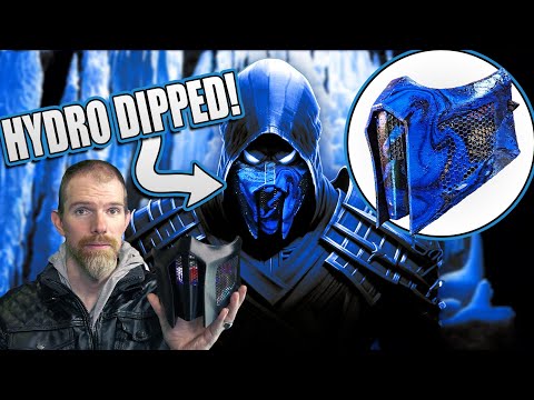 CORRUPTED SUB-ZERO (Noob Saibot) HYDRO DIP DIY MASK! | Mortal Kombat 1 PARODY!